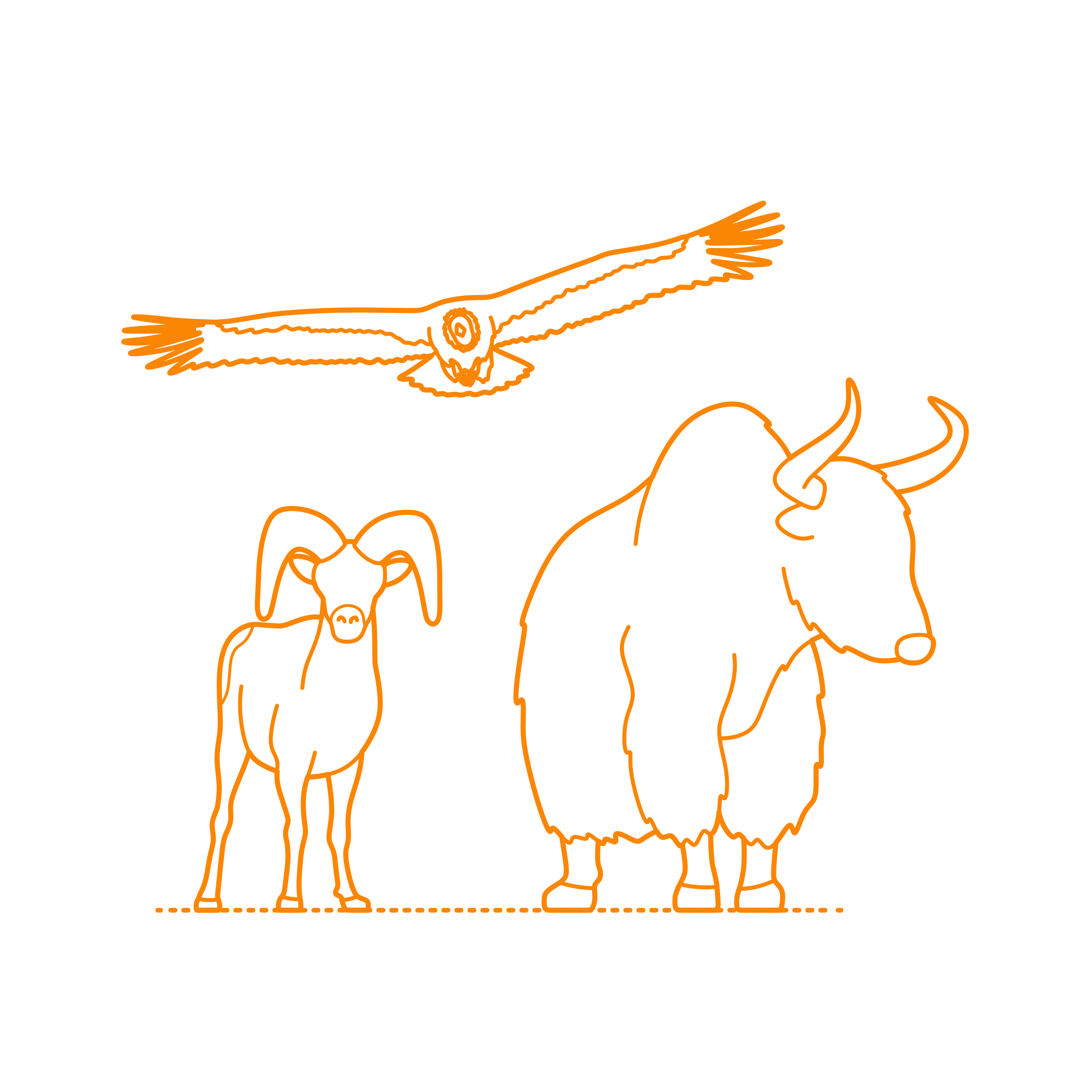 Animals Mountain Alpine Animals Line Tracing Svg Vector Free Vectors